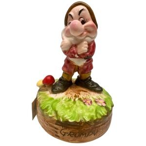 Vintage Disney ~ Schmid ~ Grumpy Musical Collectable‎ Figure ~Japan~ 1987